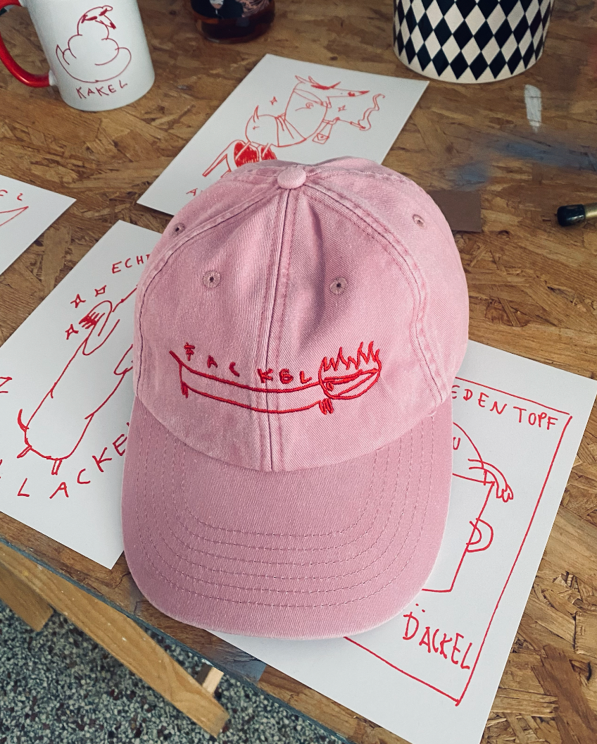 Fackel Dackel Cap Obscure Visions dusty pink