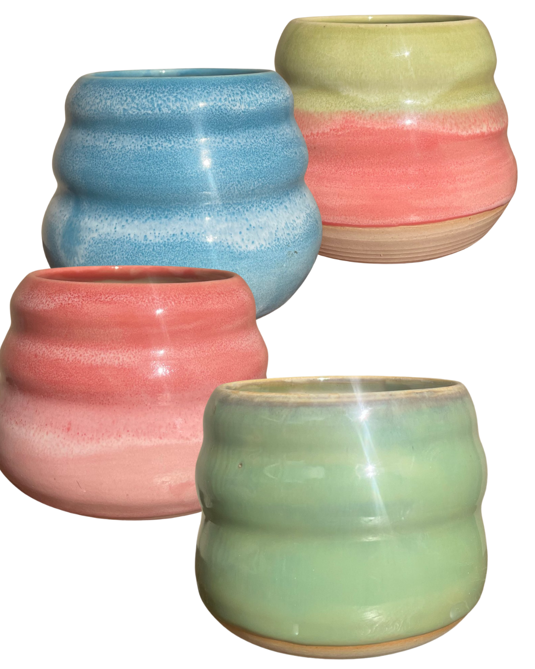 Handmade Ton Becher Kalz Keramik