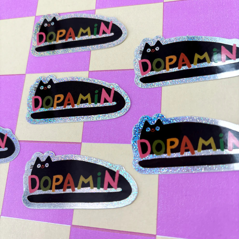 Dopamin Glitzer Sticker Slinga