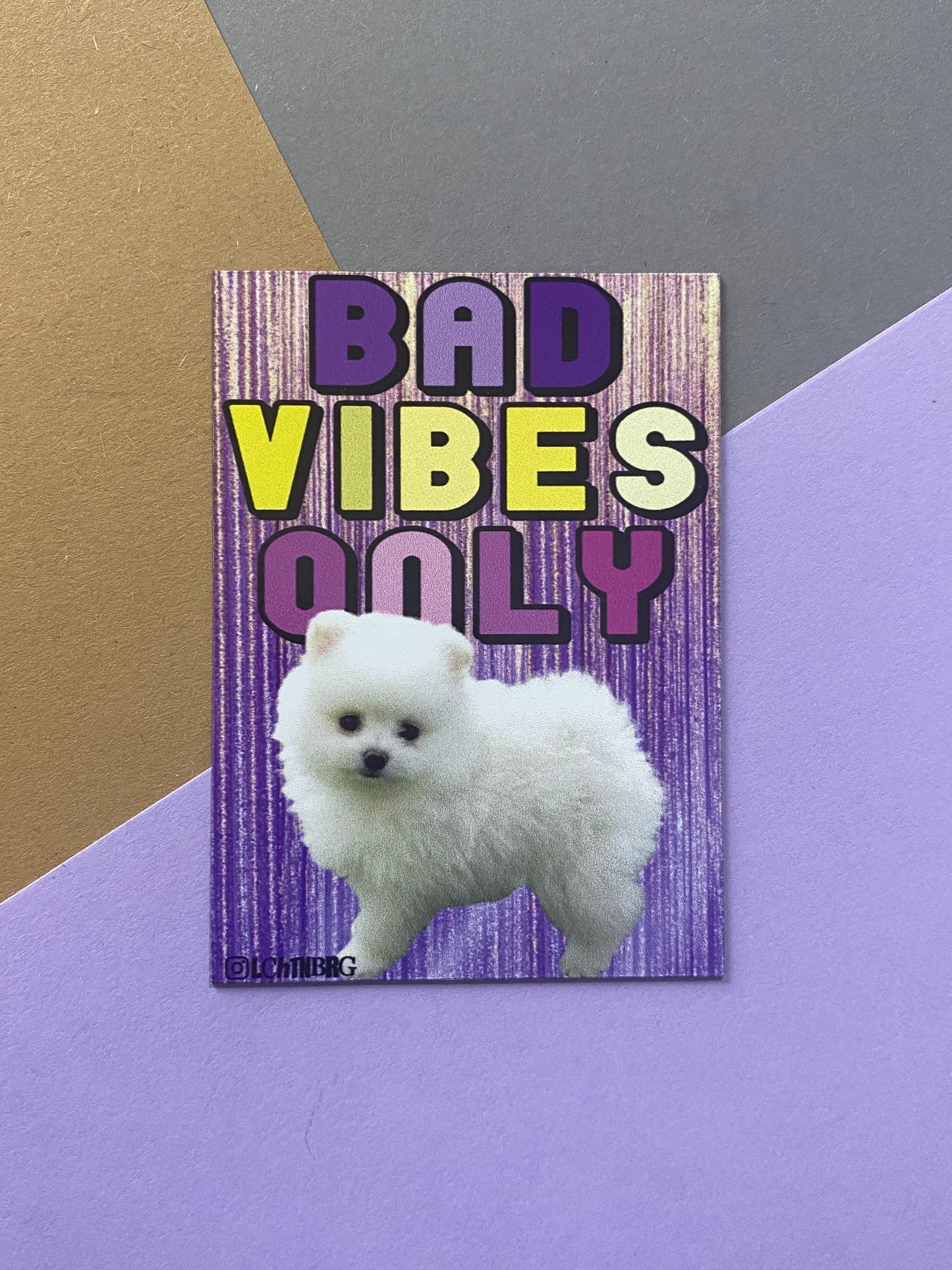 "Bad Vibes Only" Magnet Lchtnbrg