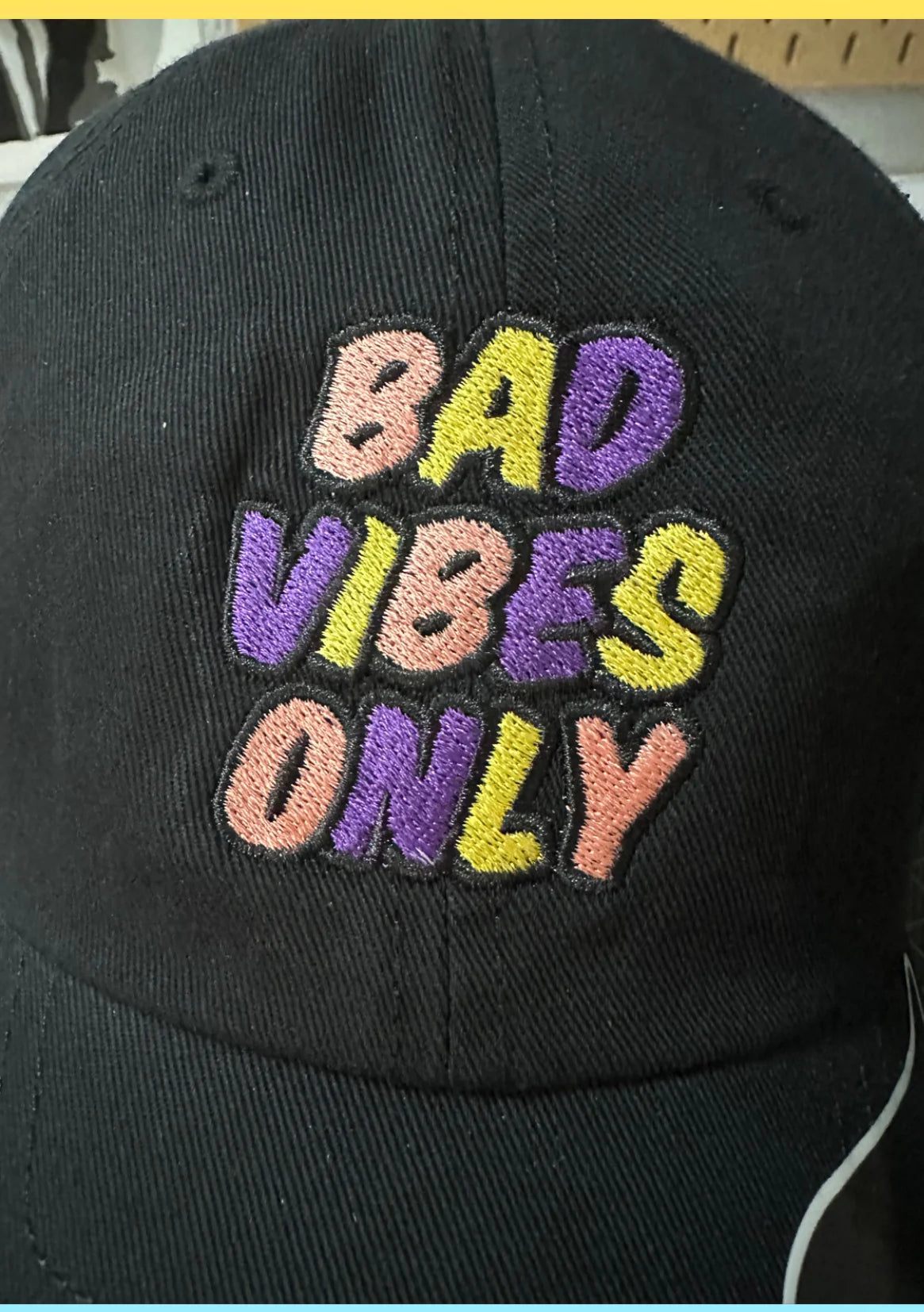 "Bad Vibes Only" Cap Lchtnbrg