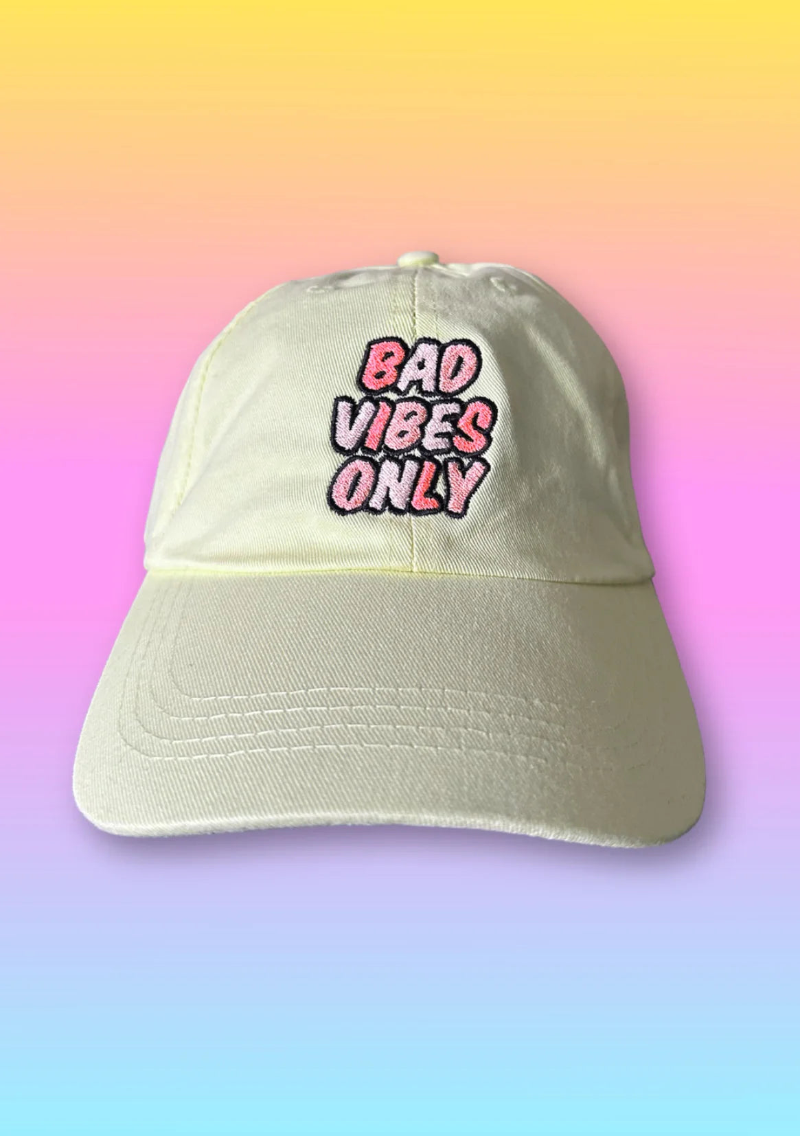 "Bad Vibes Only" Cap Lchtnbrg