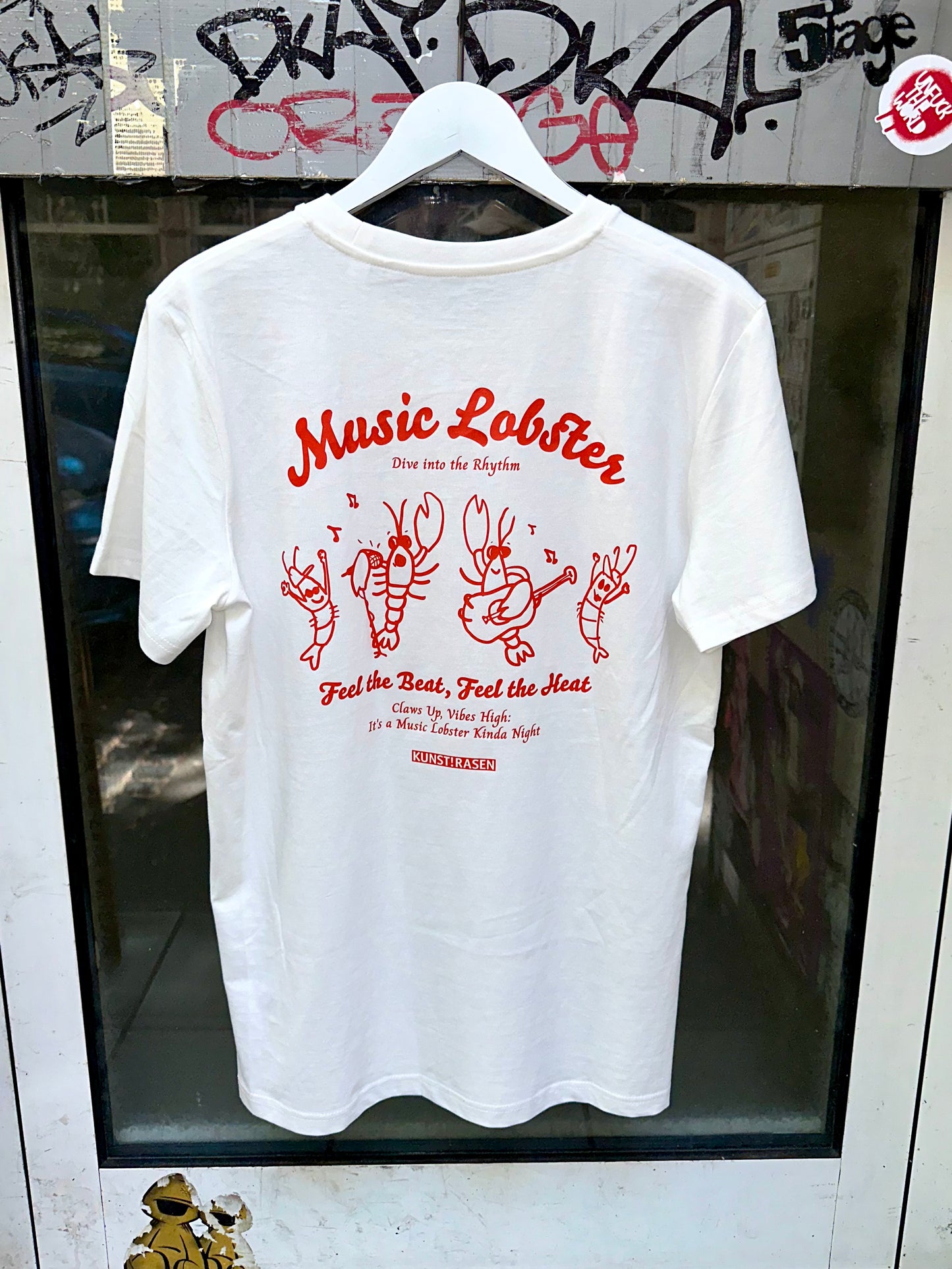 Feel the Beat Music Lobster Shirt KUNSTRASEN