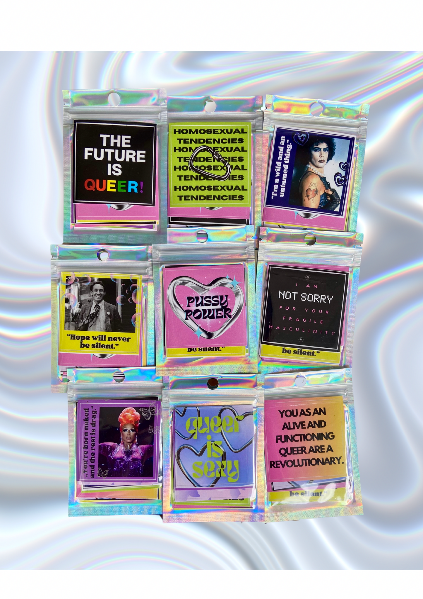 LGTQIA+ Stickerpack Queer Art by Sophia