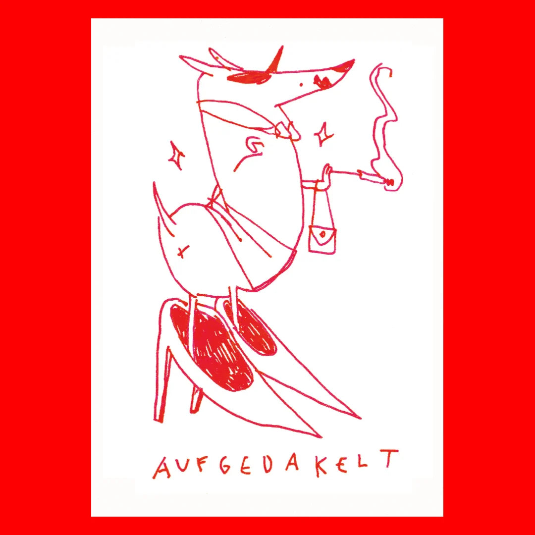 "Aufgedackelt" A4 Print Obscure Visions