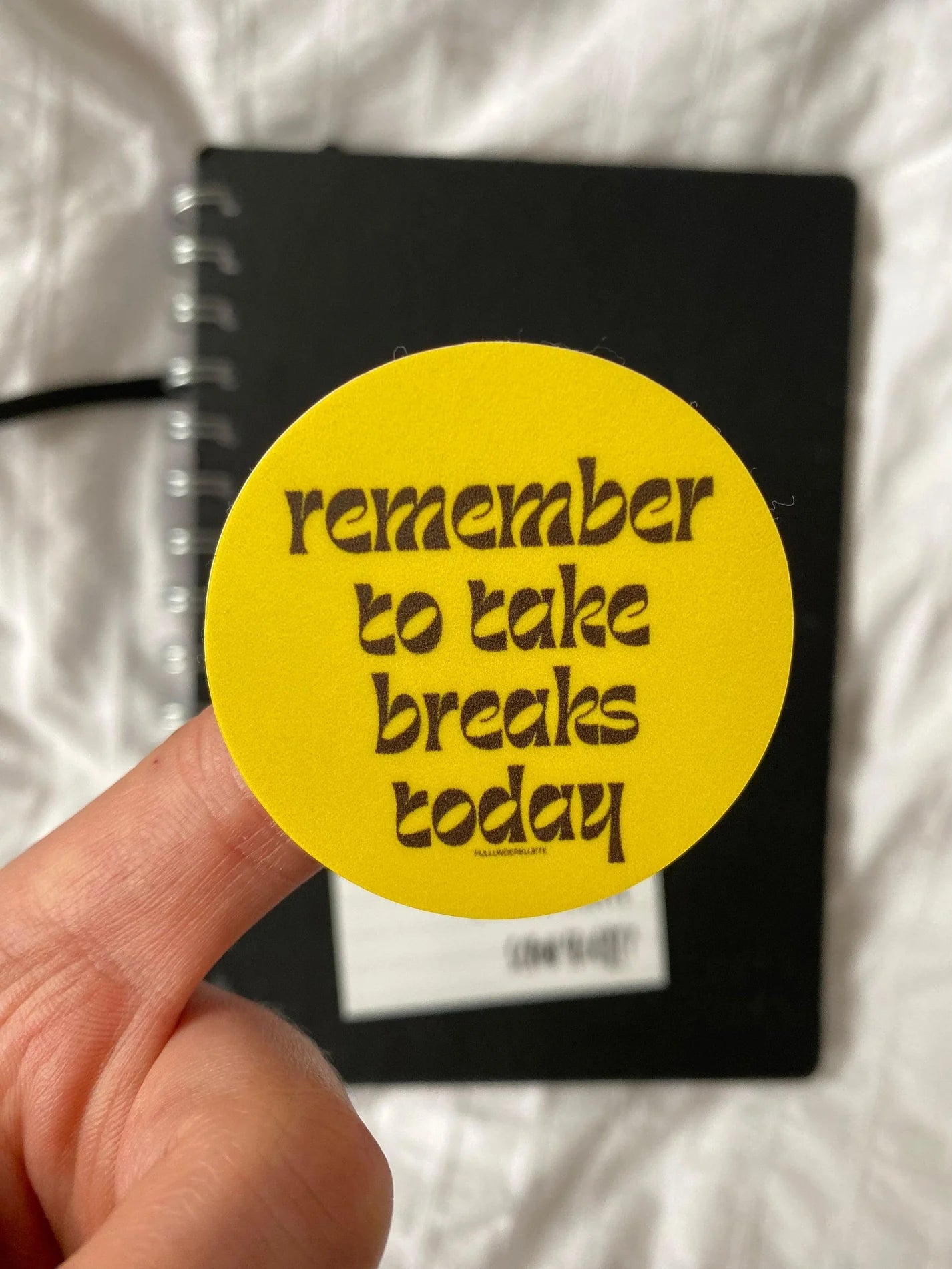 "Remember to take breakes today" Sticker Pullunderblüte
