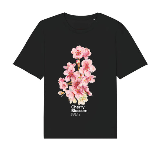 Cherry Blossom Kirschblüten Shirt schwarz