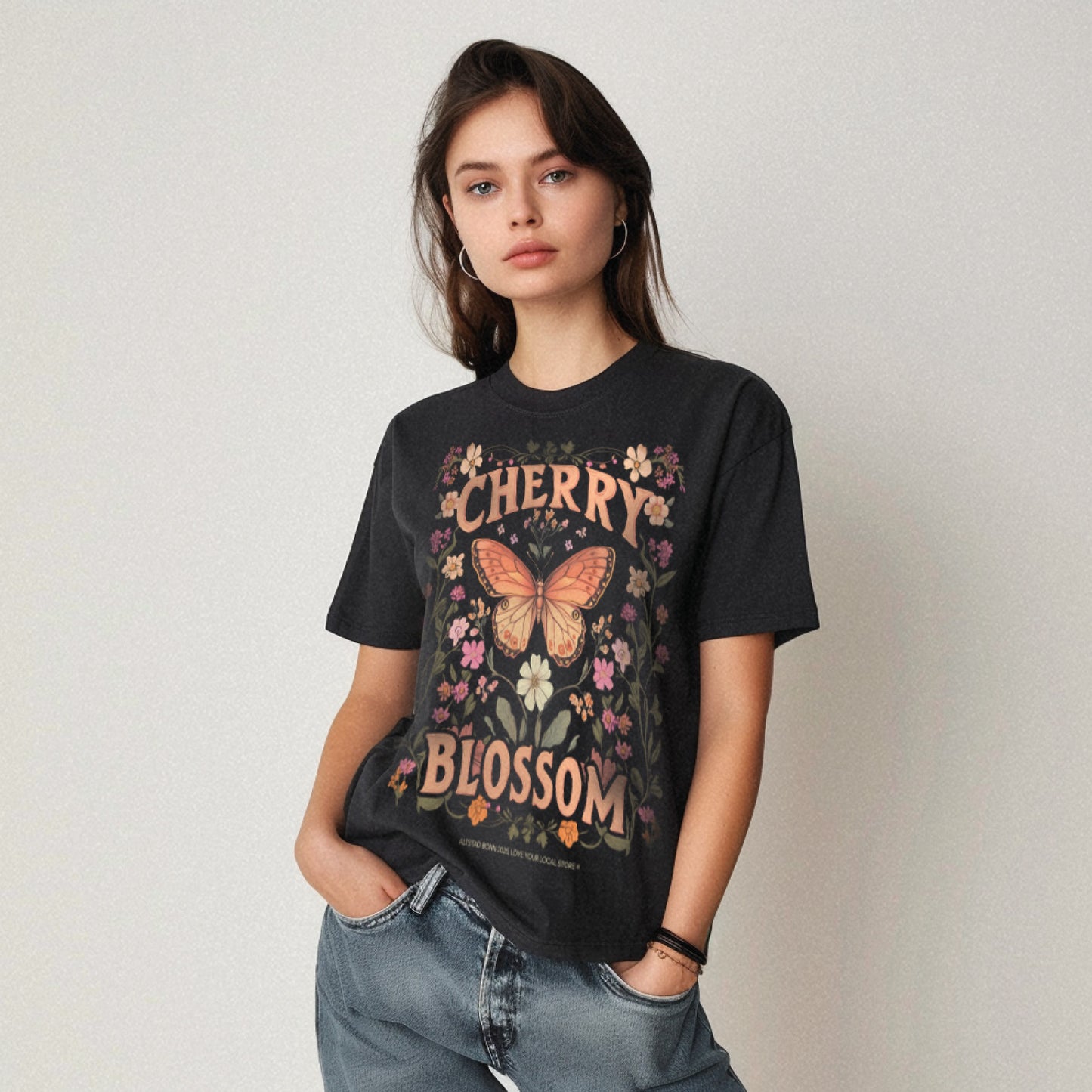 Vintage Cherry Blossom Bonn