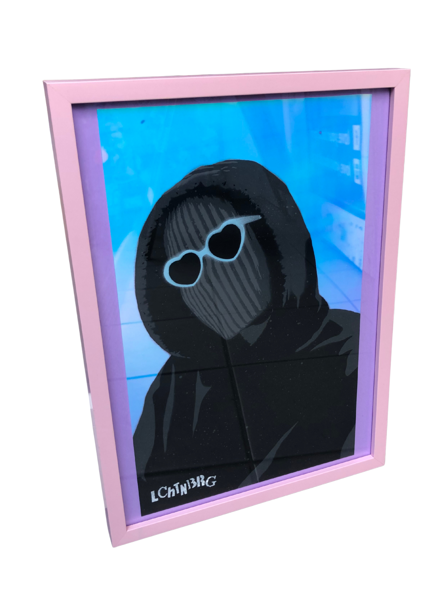 Bild "heart sunglasses" auf Photochromie Hintergrund lchtnberg Street Art