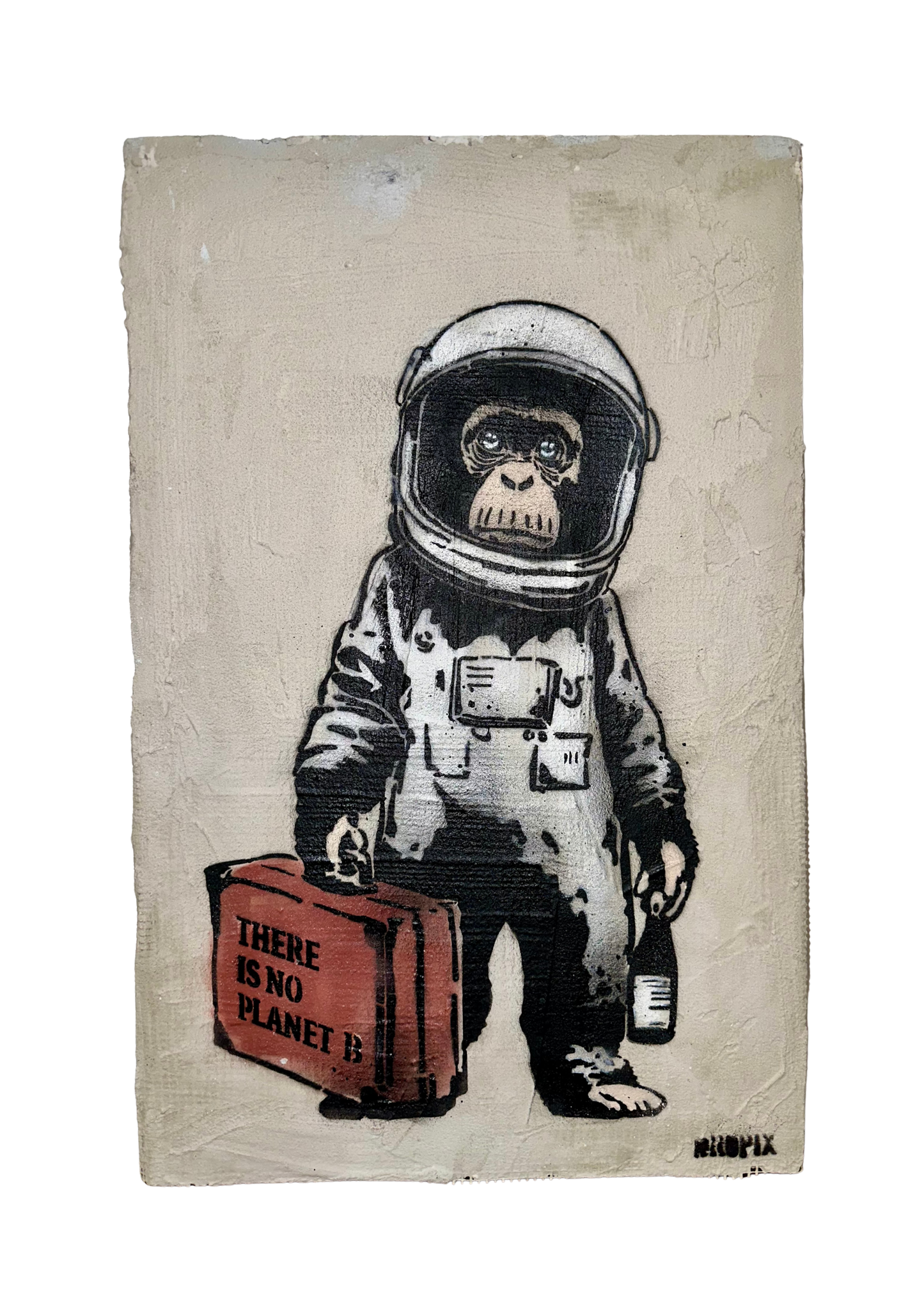 Monkey Escape Street Art DROPIX