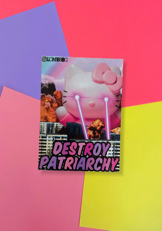 "Destroy Patriarchy" Magnet Lchtnbrg