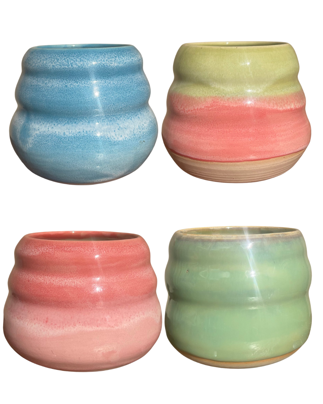 Handmade Ton Becher Kalz Keramik