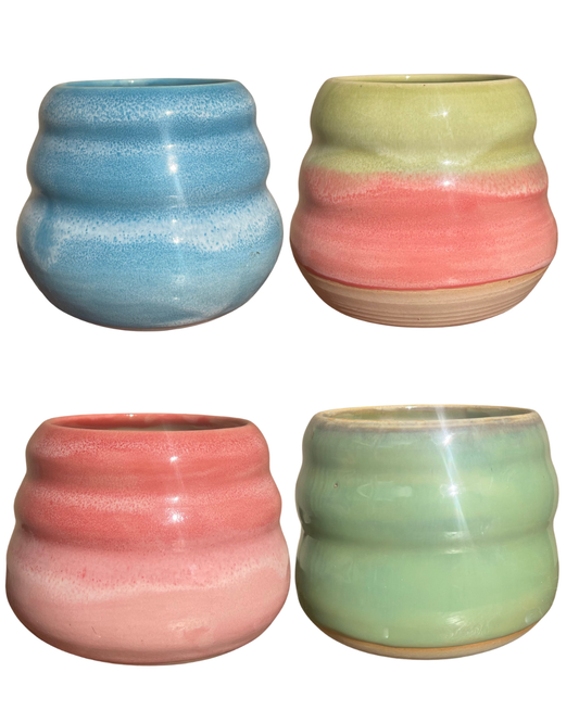 Handmade Ton Becher Kalz Keramik