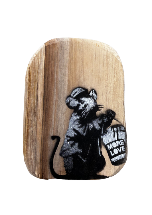 Ratte mit Eimer Dropix Street Art