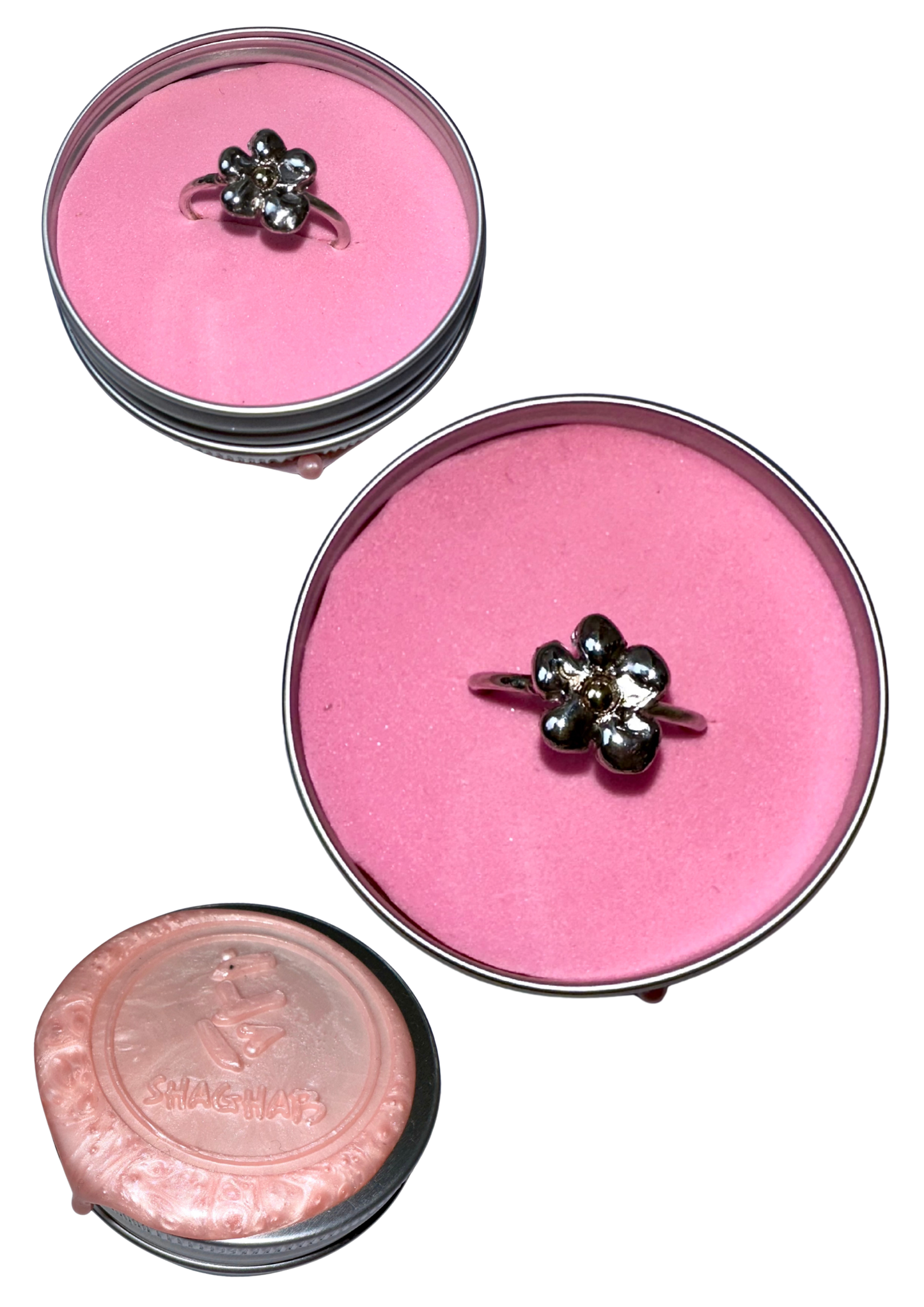 Flower Ring Silver Shaghab