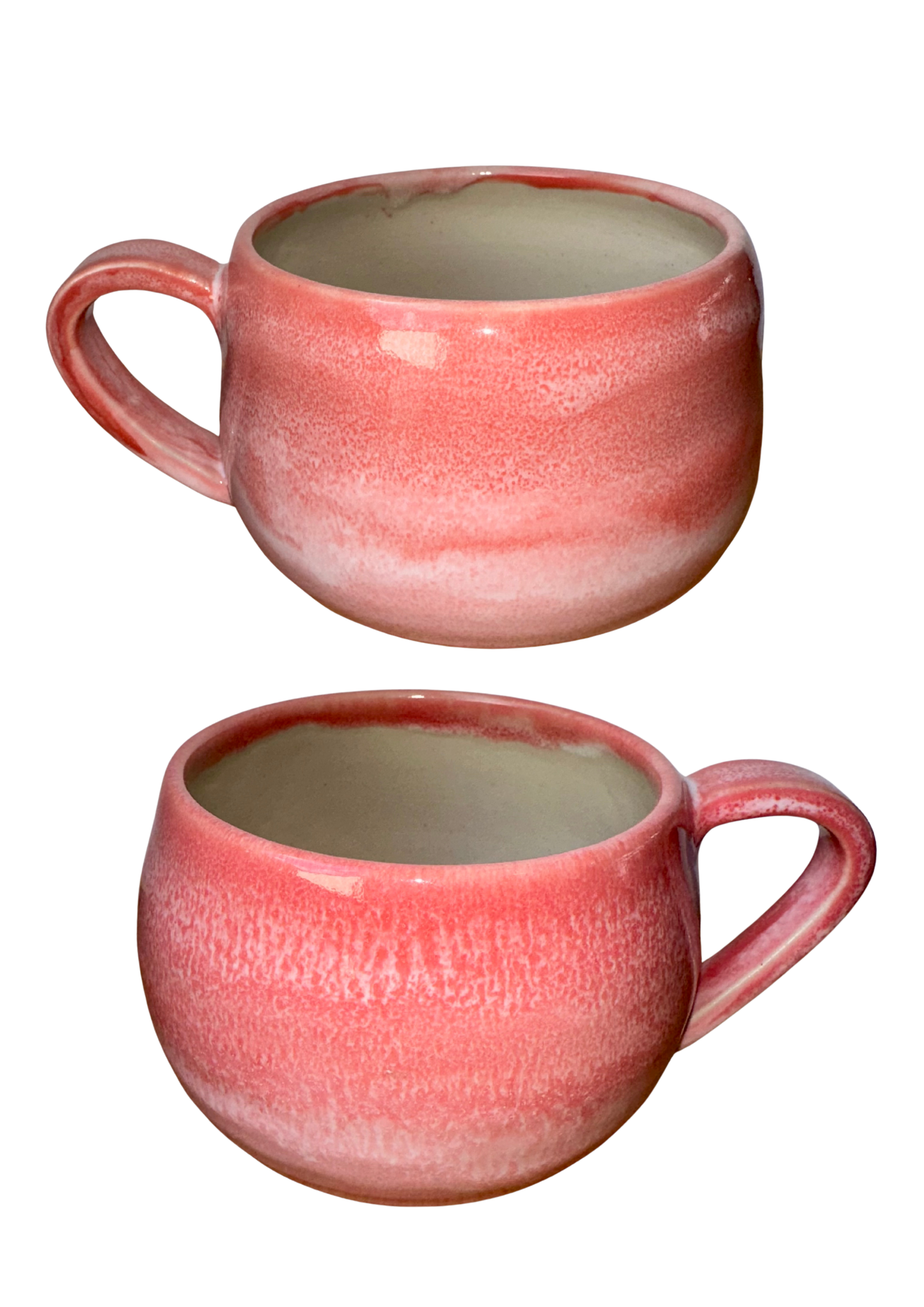 Handmade Tassen rot Kalz Keramik