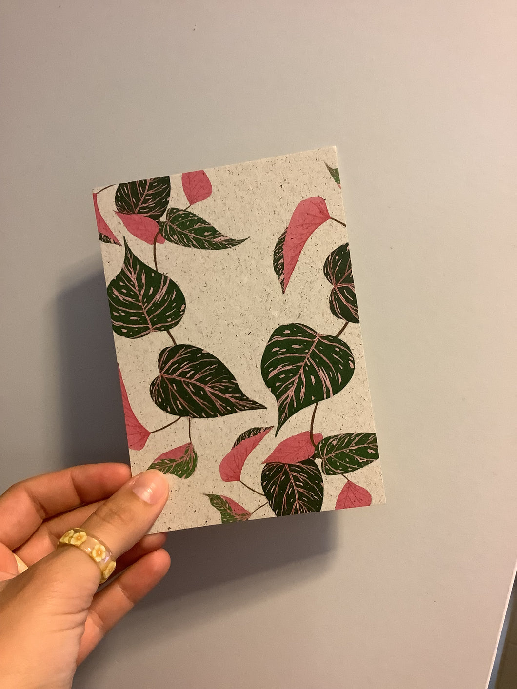 Plants are friends: Caladium Postkarte
