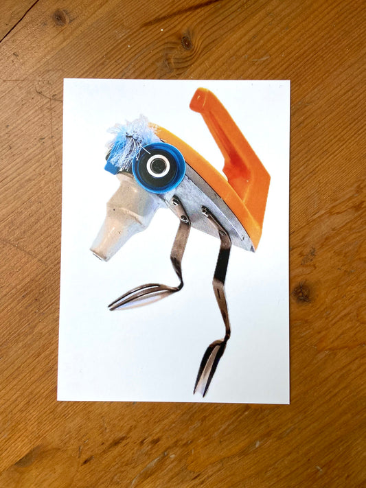 Bügeleisen Vogel Upcycling PK Jens Mohr
