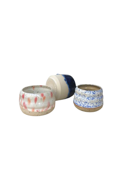 Handmade Ton Becher Kalz Keramik