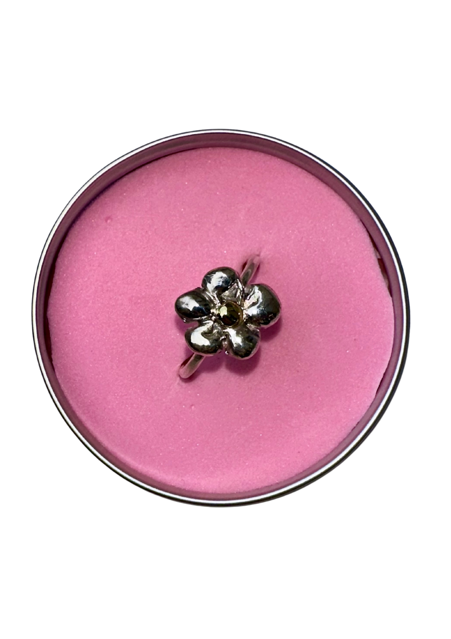 Flower Ring Silver & Messing Shaghab