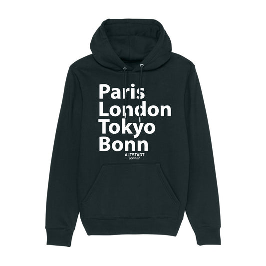 Bonn City Hoodie schwarz