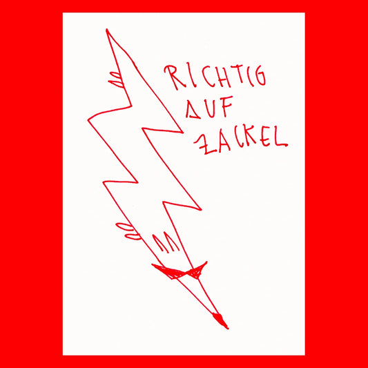 "Richtig auf Zackel" A4 Print Obscure Visions