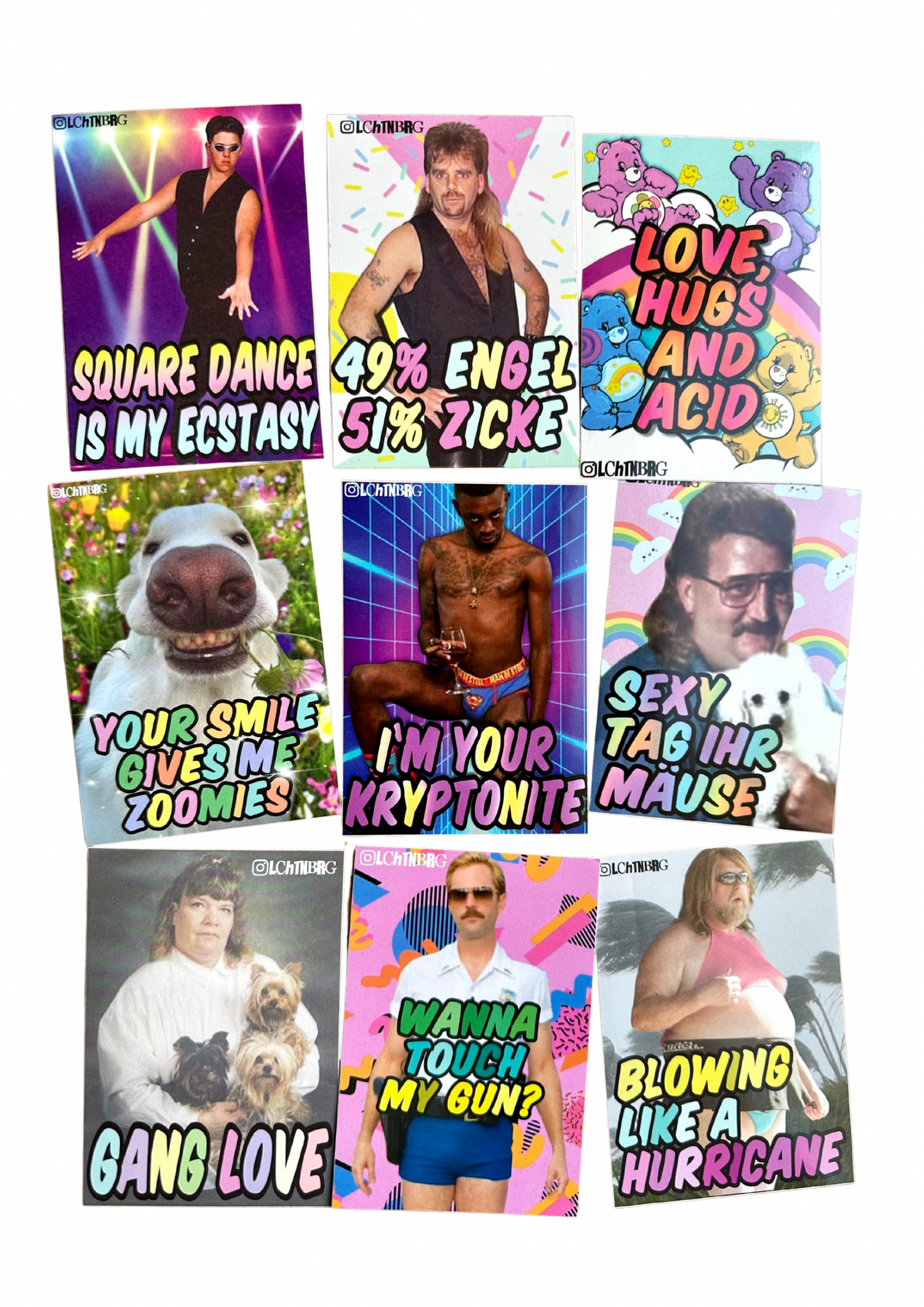 Sticker Lchtnbrg verschiedene Motive