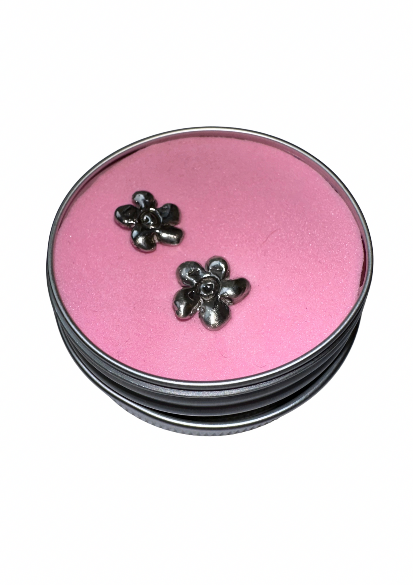 Silver Flower Earrings Shaghab