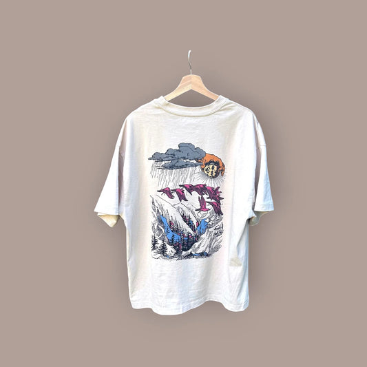 Curious Sky T-Shirt Geranos Gallery Curiosities beige Sonne