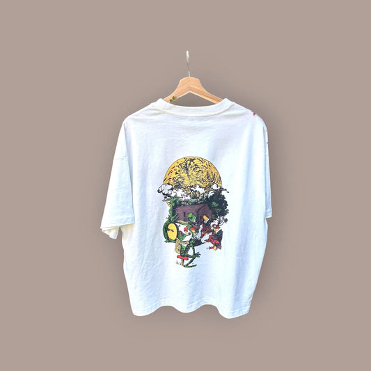 Curious Serenade Geranos Gallery Curiosities T-Shirt weiß Frosch