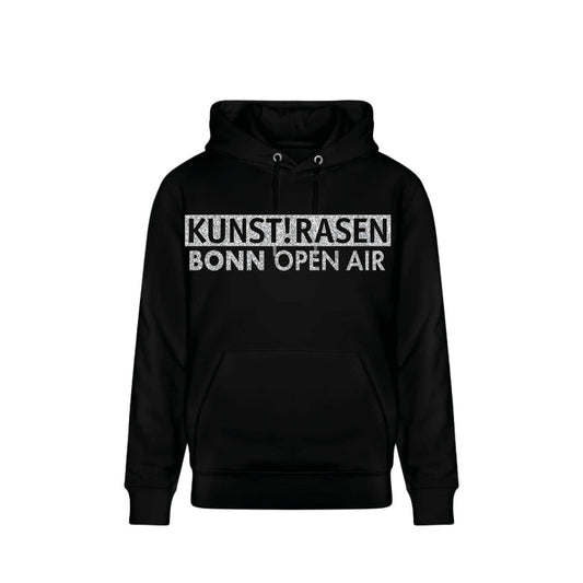 KUNSTRASEN Open Air Hoodie schwarz Glitzer