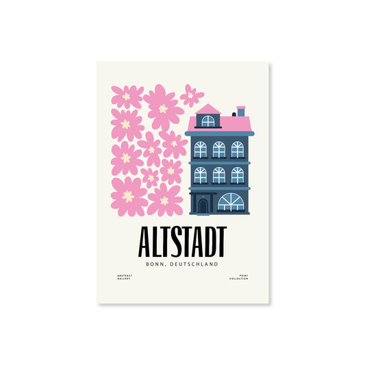 Altstadt Bonn A4 Poster