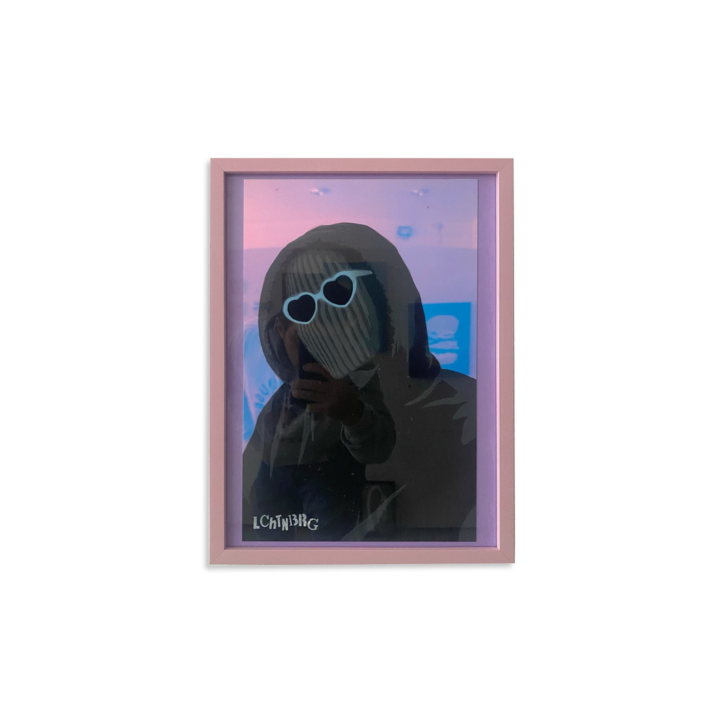 Bild "heart sunglasses" auf Photochromie Hintergrund lchtnberg Street Art