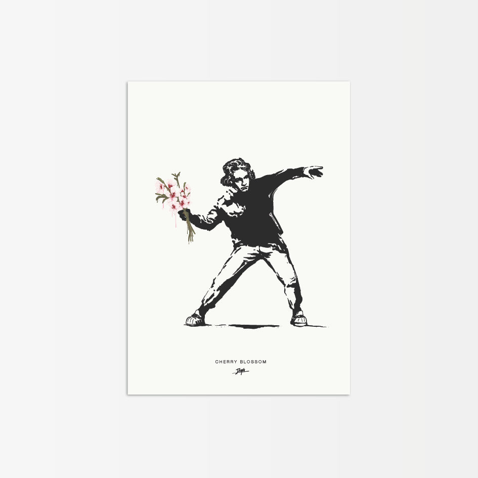 Banksy Beethoven Postkarte