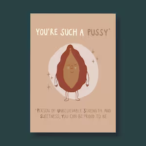 You're such a pussy Postkarte