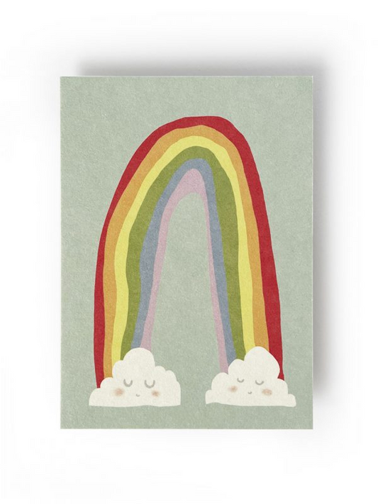 Rainbow Clouds Postkarte
