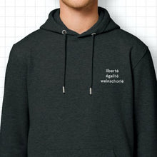 Lade das Bild in den Galerie-Viewer, liberté egalité weinschorlé Hoody
